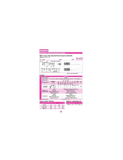 Koshin [non-polar radial] KZB Series  . Electronic Components Datasheets Passive components capacitors Koshin Koshin [non-polar radial] KZB Series.pdf