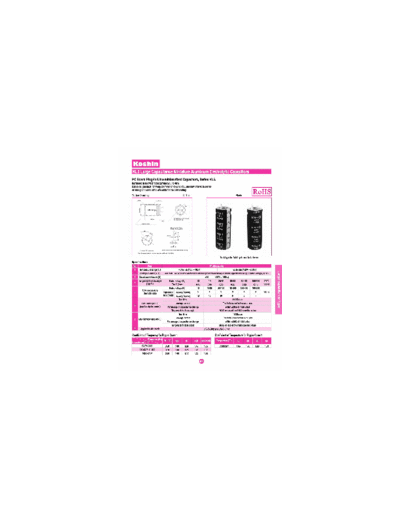 Koshin [snap-in] KL5 Series  . Electronic Components Datasheets Passive components capacitors Koshin Koshin [snap-in] KL5 Series.pdf