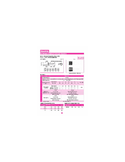 Koshin [radial thru-hole] KC3 Series  . Electronic Components Datasheets Passive components capacitors Koshin Koshin [radial thru-hole] KC3 Series.pdf