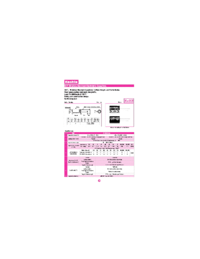 Koshin [radial thru-hole] KHP Series  . Electronic Components Datasheets Passive components capacitors Koshin Koshin [radial thru-hole] KHP Series.pdf