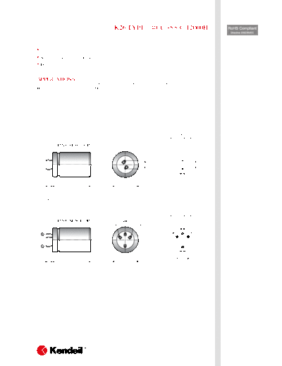 Kendeil [snap-in] K26 TYPE  . Electronic Components Datasheets Passive components capacitors Kendeil Kendeil [snap-in] K26 TYPE.pdf