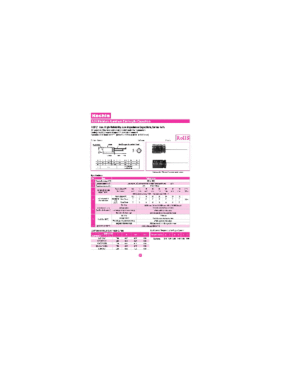 Koshin [radial thru-hole] KJH Series  . Electronic Components Datasheets Passive components capacitors Koshin Koshin [radial thru-hole] KJH Series.pdf