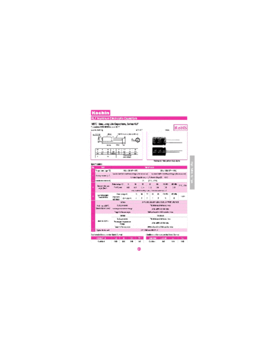 Koshin [radial thru-hole] KLF Series  . Electronic Components Datasheets Passive components capacitors Koshin Koshin [radial thru-hole] KLF Series.pdf