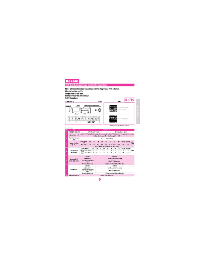 Koshin [radial thru-hole] KLP Series  . Electronic Components Datasheets Passive components capacitors Koshin Koshin [radial thru-hole] KLP Series.pdf