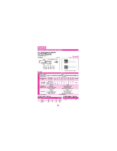 Koshin [radial thru-hole] KR2 Series  . Electronic Components Datasheets Passive components capacitors Koshin Koshin [radial thru-hole] KR2 Series.pdf