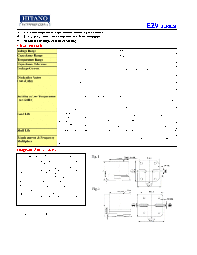Hitano [SMD] EZV Series  . Electronic Components Datasheets Passive components capacitors Hitano Hitano [SMD] EZV Series.pdf