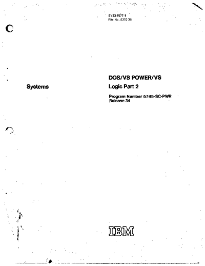 IBM SY33-8577-1 DOS VS POWER VS Logic Part 2 Apr77  IBM 370 DOS_VS plm SY33-8577-1_DOS_VS_POWER_VS_Logic_Part_2_Apr77.pdf