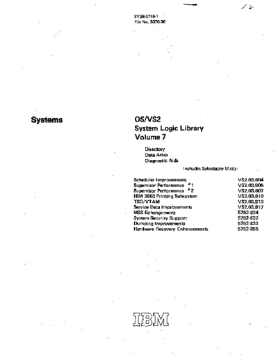 IBM SY28-0719-1_OS_VS2_System_Logic_Library_Vol_7_Rel_3.7_Aug77  IBM 370 OS_VS2 PLM SY28-0719-1_OS_VS2_System_Logic_Library_Vol_7_Rel_3.7_Aug77.pdf