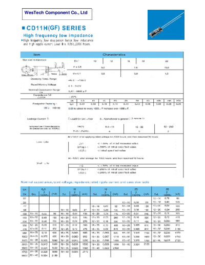 Jakec [radial thru-hole] CD11H GF Series  . Electronic Components Datasheets Passive components capacitors Jakec Jakec [radial thru-hole] CD11H GF Series.pdf
