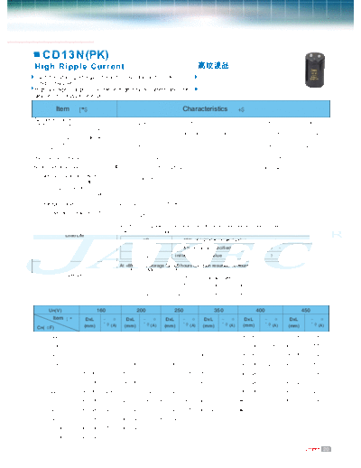 Jakec [screw-terminals] CD13N (PK) Series  . Electronic Components Datasheets Passive components capacitors Jakec Jakec [screw-terminals] CD13N (PK) Series.pdf