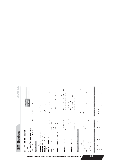 Junzl [radial thru-hole] ST Series  . Electronic Components Datasheets Passive components capacitors Junzl Junzl [radial thru-hole] ST Series.pdf