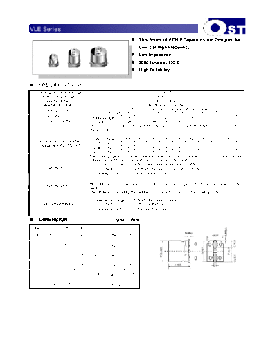 OST OST [smd chip-type] VLE  . Electronic Components Datasheets Passive components capacitors OST OST [smd chip-type] VLE.pdf