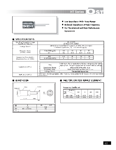 OST OST [radial] HT series  . Electronic Components Datasheets Passive components capacitors OST OST [radial] HT series.pdf