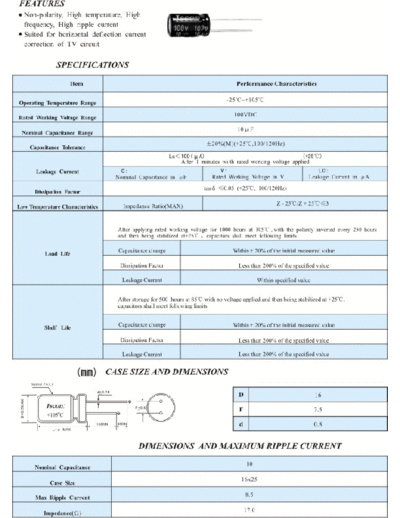 Lscon (Wanko] Lscon [non-polar radial] BA Series  . Electronic Components Datasheets Passive components capacitors Lscon (Wanko] Lscon [non-polar radial] BA Series.pdf