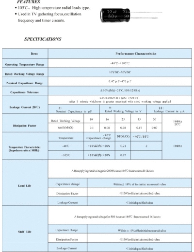 Lscon (Wanko] Lscon [radial thru-hole] SH Series  . Electronic Components Datasheets Passive components capacitors Lscon (Wanko] Lscon [radial thru-hole] SH Series.pdf