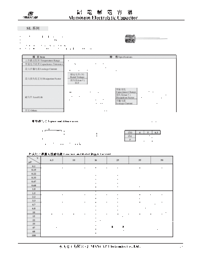 Maxcap [radial thru-hole] SL Series  . Electronic Components Datasheets Passive components capacitors Maxcap Maxcap [radial thru-hole] SL Series.pdf