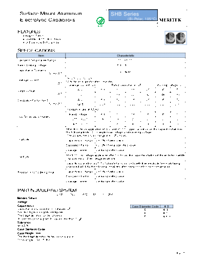 Meritek [bi-polar smd] SHB Series  . Electronic Components Datasheets Passive components capacitors Meritek Meritek [bi-polar smd] SHB Series.pdf