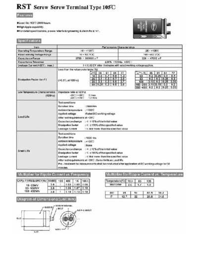 Micon [screw] RST series  . Electronic Components Datasheets Passive components capacitors Micon Micon [screw] RST series.pdf