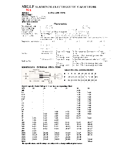 NA [LuckyTop] LuckyTop-NA [radial thru-hole] NRLLF Series  . Electronic Components Datasheets Passive components capacitors NA [LuckyTop] LuckyTop-NA [radial thru-hole] NRLLF Series.pdf