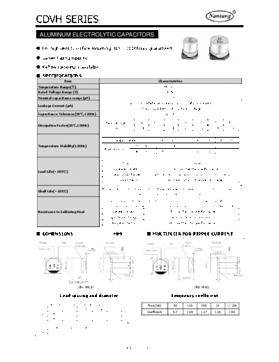 Nantung [smd] CDVH Series  . Electronic Components Datasheets Passive components capacitors Nantung Nantung [smd] CDVH Series.pdf