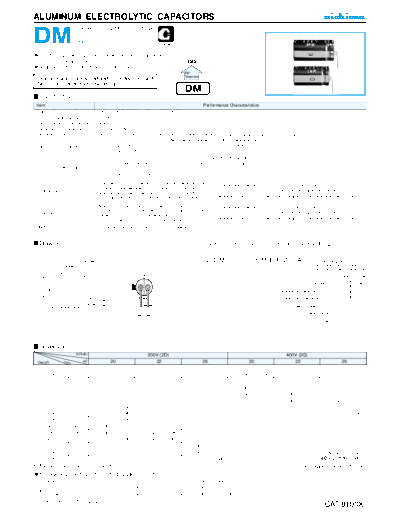 Nichicon [radial horizontal mounting] DM series  . Electronic Components Datasheets Passive components capacitors Nichicon Nichicon [radial horizontal mounting] DM series.pdf