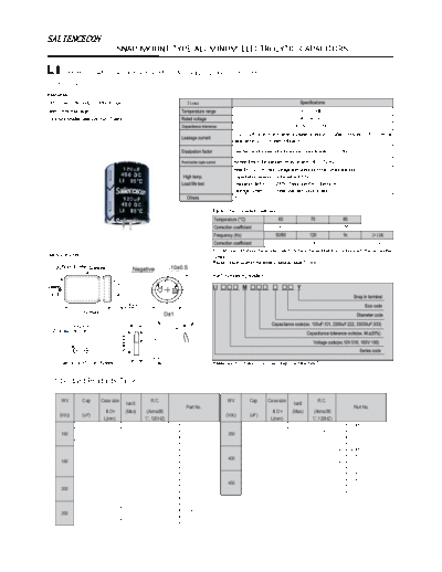 Saliencecon [snap-in] LI Series  . Electronic Components Datasheets Passive components capacitors Saliencecon Saliencecon [snap-in] LI Series.pdf