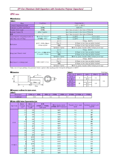 Samcon [polymer thru-hole] EPQ Series  . Electronic Components Datasheets Passive components capacitors Samcon Samcon [polymer thru-hole] EPQ Series.pdf