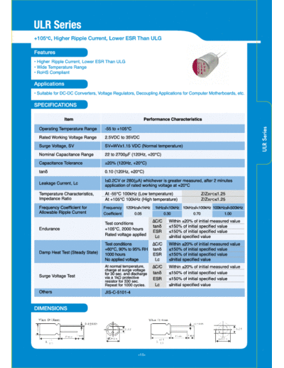 Samxon .X-CON [polymer thru-hole] ULR Series  . Electronic Components Datasheets Passive components capacitors Samxon Samxon.X-CON [polymer thru-hole] ULR Series.pdf