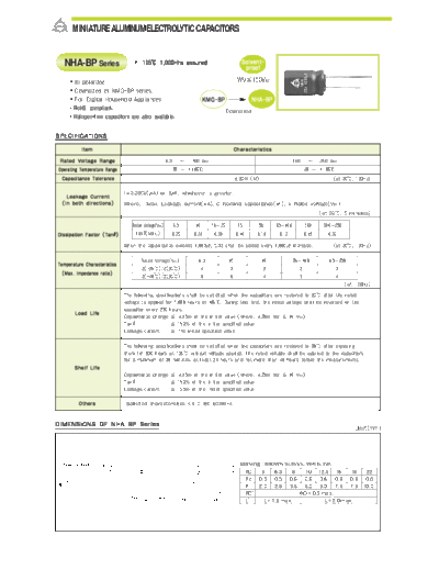 Samyoung [bi-polar radial] NHA-BP Series  . Electronic Components Datasheets Passive components capacitors Samyoung Samyoung [bi-polar radial] NHA-BP Series.pdf