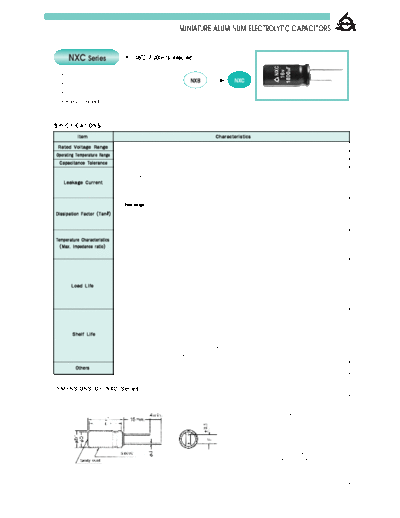 Samyoung [radial thru-hole] NXC Series  . Electronic Components Datasheets Passive components capacitors Samyoung Samyoung [radial thru-hole] NXC Series.pdf