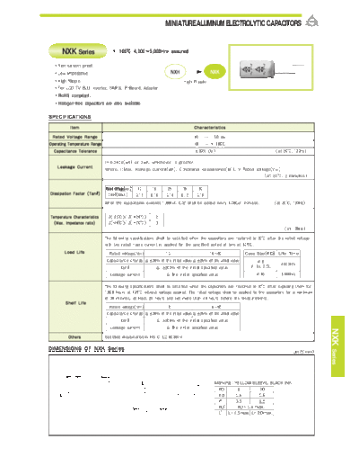 Samyoung [radial thru-hole] NXK Series  . Electronic Components Datasheets Passive components capacitors Samyoung Samyoung [radial thru-hole] NXK Series.pdf