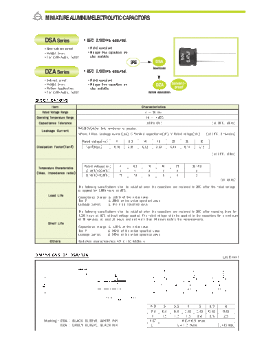 Samyoung [radial thru-hole] DSA Series  . Electronic Components Datasheets Passive components capacitors Samyoung Samyoung [radial thru-hole] DSA Series.pdf