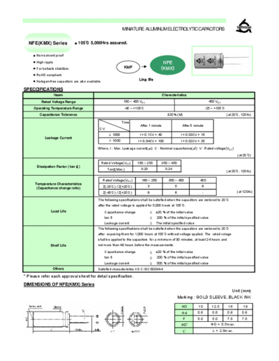 Samyoung [radial thru-hole] KMX Series  . Electronic Components Datasheets Passive components capacitors Samyoung Samyoung [radial thru-hole] KMX Series.pdf