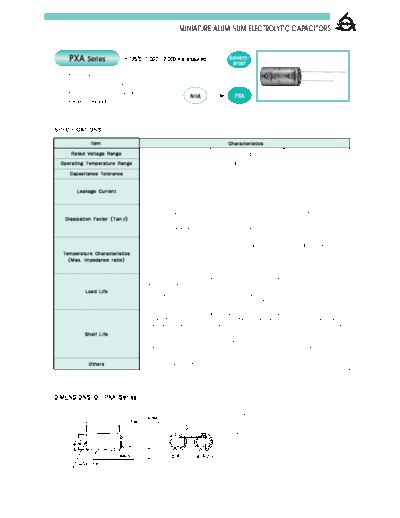 Samyoung [radial thru-hole] PXA Series  . Electronic Components Datasheets Passive components capacitors Samyoung Samyoung [radial thru-hole] PXA Series.pdf