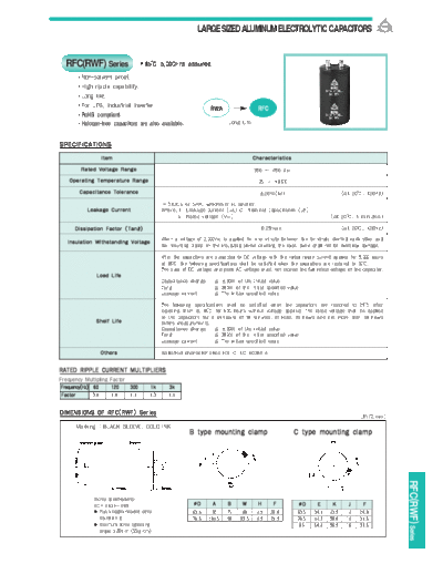 Samyoung [screw-terminal] RFC (RWF) Series  . Electronic Components Datasheets Passive components capacitors Samyoung Samyoung [screw-terminal] RFC (RWF) Series.pdf
