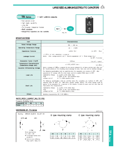 Samyoung [screw-terminal] TFA Series  . Electronic Components Datasheets Passive components capacitors Samyoung Samyoung [screw-terminal] TFA Series.pdf