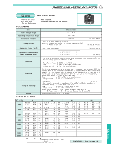 Samyoung [snap-in] DL Series  . Electronic Components Datasheets Passive components capacitors Samyoung Samyoung [snap-in] DL Series.pdf