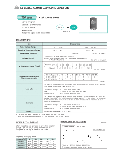 Samyoung [snap-in] TDA Series  . Electronic Components Datasheets Passive components capacitors Samyoung Samyoung [snap-in] TDA Series.pdf
