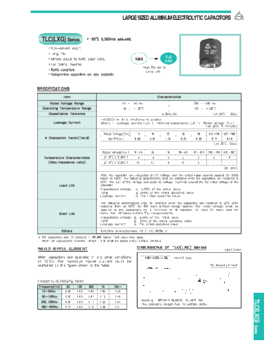 Samyoung [snap-in] TLC (LXG) Series  . Electronic Components Datasheets Passive components capacitors Samyoung Samyoung [snap-in] TLC (LXG) Series.pdf