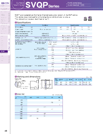 Sanyo [polymer SMD] SVQP Series  . Electronic Components Datasheets Passive components capacitors Sanyo Sanyo [polymer SMD] SVQP Series.pdf