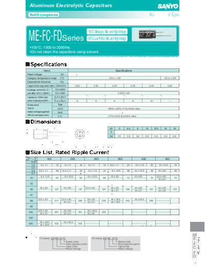 Sanyo [radial thru-hole] FC-FD Series  . Electronic Components Datasheets Passive components capacitors Sanyo Sanyo [radial thru-hole] FC-FD Series.pdf