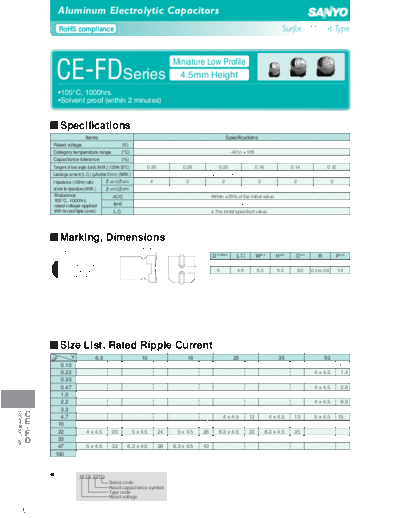 Sanyo Sanyo [smd] FD Series  . Electronic Components Datasheets Passive components capacitors Sanyo Sanyo [smd] FD Series.pdf