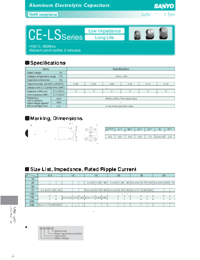 Sanyo Sanyo [smd] LS Series  . Electronic Components Datasheets Passive components capacitors Sanyo Sanyo [smd] LS Series.pdf