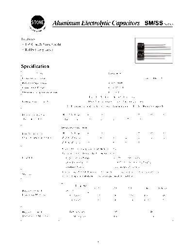 Stone [radial thru-hole] SM-SS Series  . Electronic Components Datasheets Passive components capacitors Stone Stone [radial thru-hole] SM-SS Series.pdf