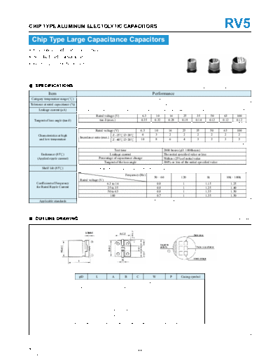 Stone Stone [smd] RV5 Series  . Electronic Components Datasheets Passive components capacitors Stone Stone [smd] RV5 Series.pdf