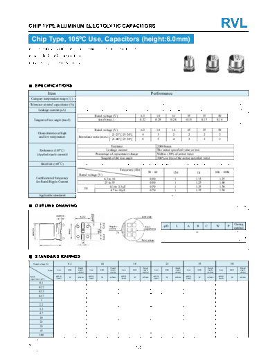 Stone Stone [smd] RVL Series  . Electronic Components Datasheets Passive components capacitors Stone Stone [smd] RVL Series.pdf