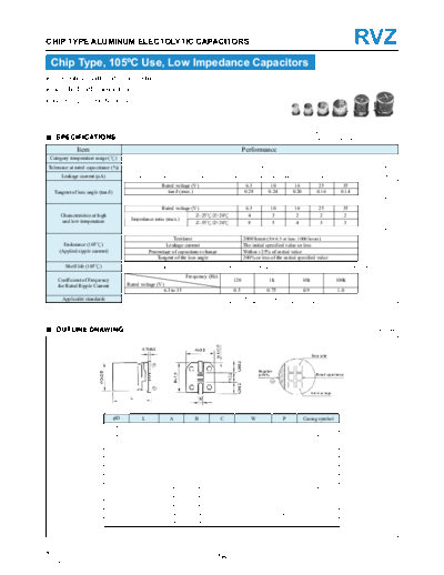 Stone Stone [smd] RVZ Series  . Electronic Components Datasheets Passive components capacitors Stone Stone [smd] RVZ Series.pdf