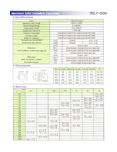 Poly-con [Tyecom] Poly-CON [polymer SMD] SPA Series  . Electronic Components Datasheets Passive components capacitors Poly-con [Tyecom] Poly-CON [polymer SMD] SPA Series.pdf