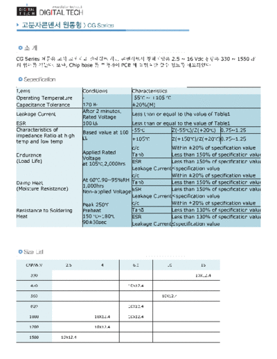 Polycon [Digital-Tech] Polycon [polymer SMD] CG Series  . Electronic Components Datasheets Passive components capacitors Polycon [Digital-Tech] Polycon [polymer SMD] CG Series.pdf