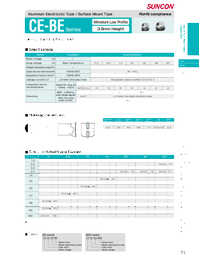 Suncon [SMD] CE-BE Series  . Electronic Components Datasheets Passive components capacitors Suncon Suncon [SMD] CE-BE Series.pdf